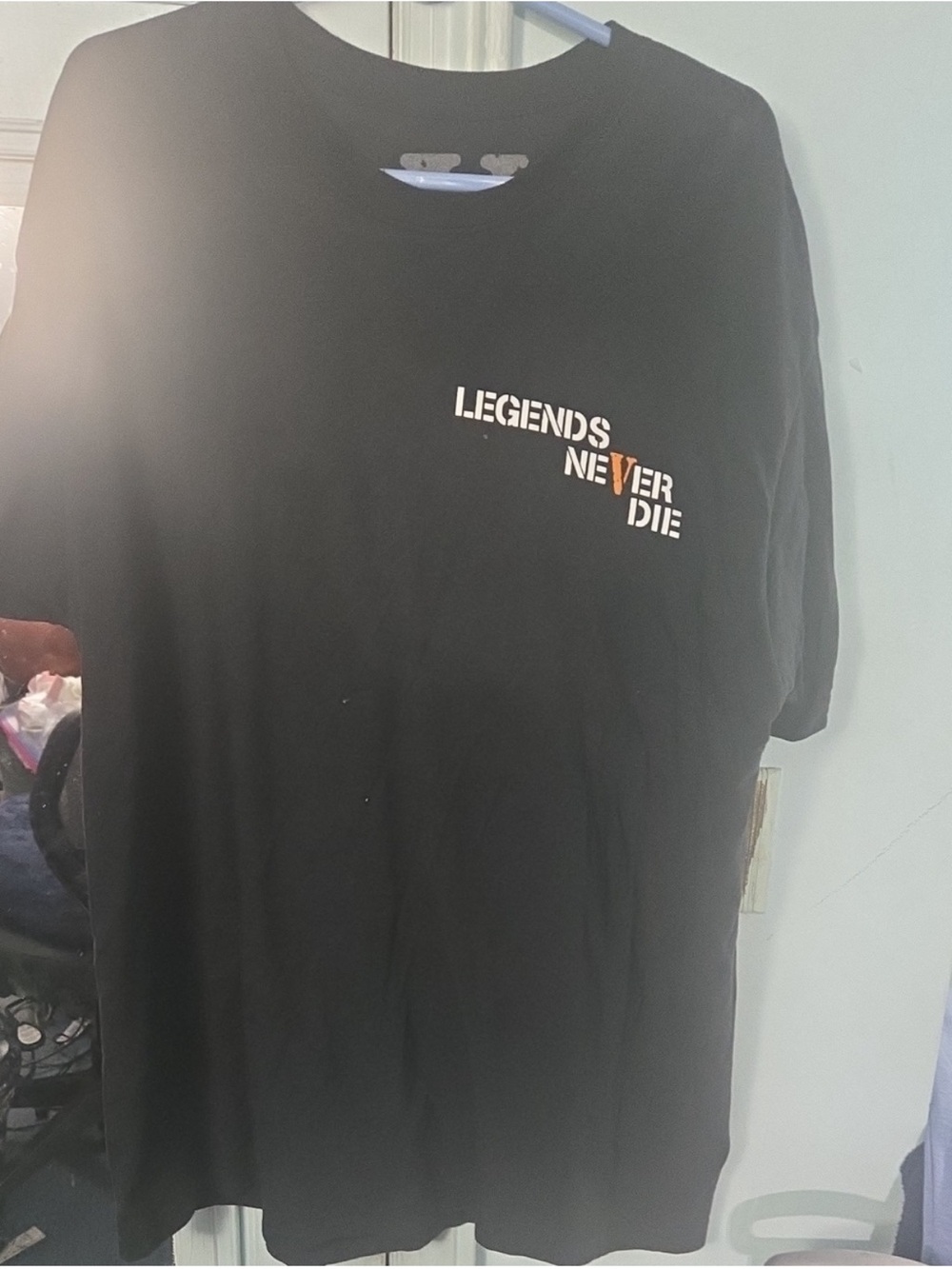 Juice WRLD x VLONE Legends Never Die T-Shirt Black Mens XL